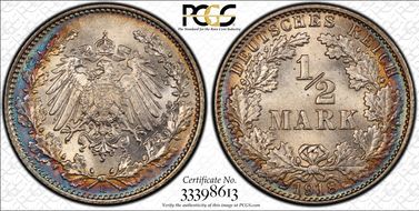 1918-E 1/2 Mk J-16 MS67