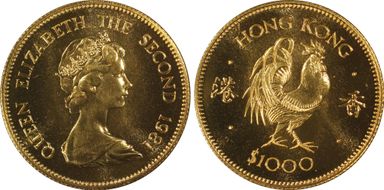 1981 $1000 Rooster MS68