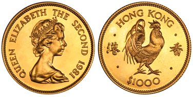 1981 $1000 Rooster MS68
