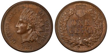 1873 1C Open 3 MS65BN