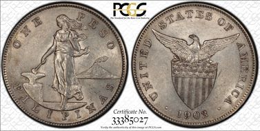 1903 Peso AU55