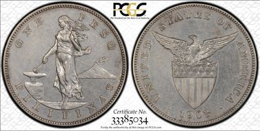 1903-S Peso KM-168  Ag N1