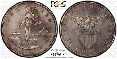 1903-S Peso KM-168 Ag N1