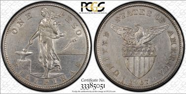 1907-S Peso N1