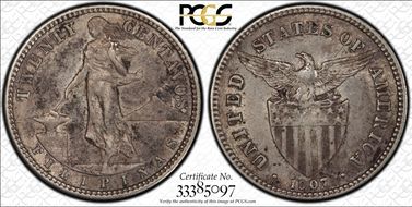 1907-S 20C AU53