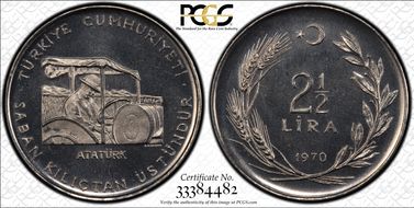 1970 2 1/2 L F.A.O. MS67