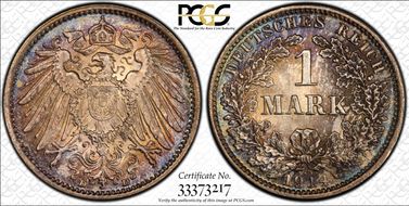 1914-D Mark J-17 Ag MS67