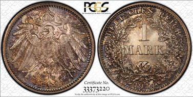 1914-D Mark J-17 Ag MS67