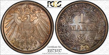 1914-D Mark J-17 Ag MS67+
