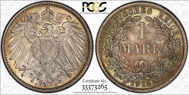 1915-F Mark J-17 MS67+