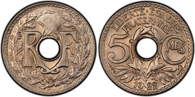 1922  5C Gad-170 F-122 Poissy MS67