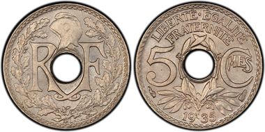 1935 5C Gad-170 F-122 MS65