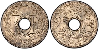 1922 25C Gad-380 F-171 MS67