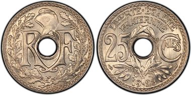 1923 25C Gad-380 F-171 MS66