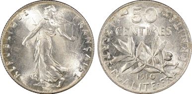 1910 50C Gad-420 F-190 MS65