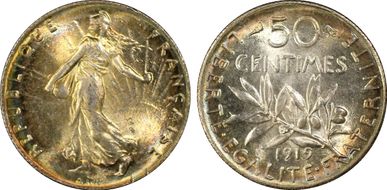 1919 50C Gad-420 F-190 MS66