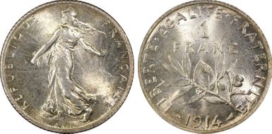 1914 1 Fr Gad-467 F-217 MS66