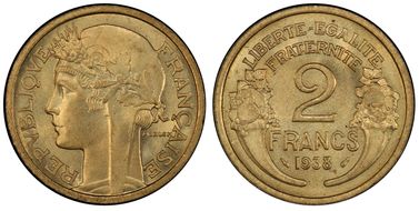 1938 2 Fr Gad-535 F-268 MS65