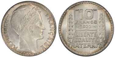 1930 10 Fr Gad-801 F-360 MS65