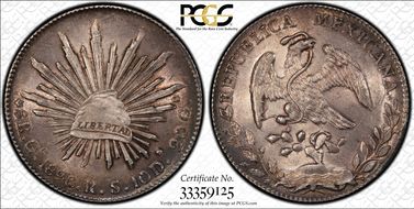 1896-Go RS 8 R Go79 MS63