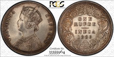 1885-C Rupee SW-6.80 Prid-124 MS63