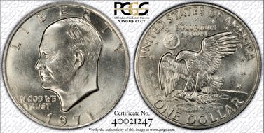 1971-D $1 MS66