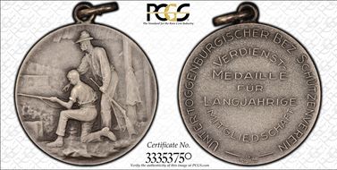 No Date Medal St. Gallen R-1240a Matte MS64