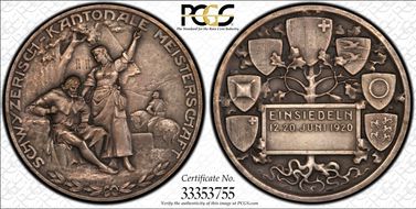 1920 Medal Schwyz R-1082a SP63