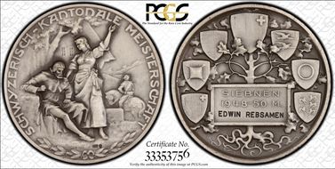 1948 Medal Schwyz R-1102a Matte SP66