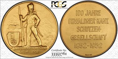 1952 Medal Obwalden R-1052a SP64