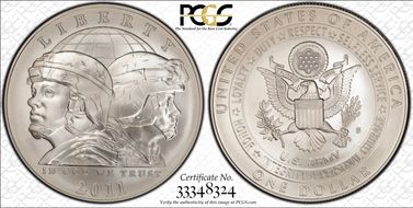 2011-S $1 United States Army MS70