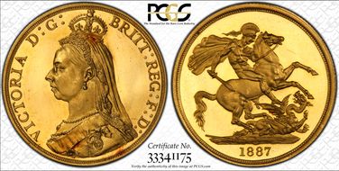 1887 £2 S-3865 No B.P. PR62DCAM