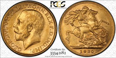 1920-M Sov S-3999 AU58