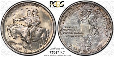 1925 50C Stone Mountain MS65