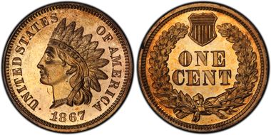 1867 1C PR65RD