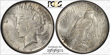 1927-S $1 MS65+