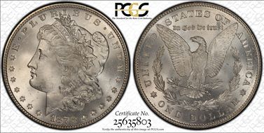 1878 7TF $1 Reverse of 1878 MS66+