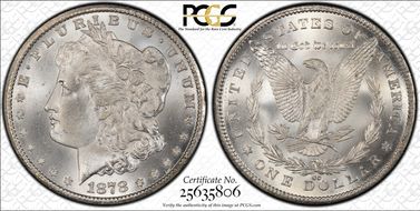 1878-CC $1 MS66+