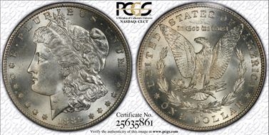 1889-S $1 MS66