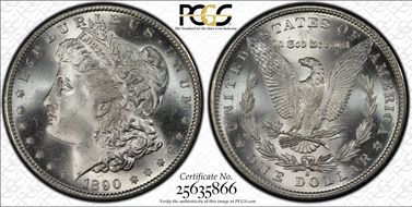 1890-S $1 MS66+