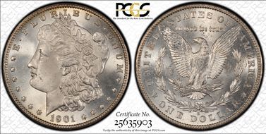 1901-S $1 MS65+