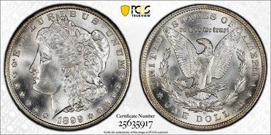 1899-O $1 VAM 31, Micro O MS64+ 