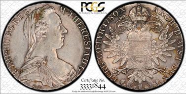 "1780"-S.F. Thaler Modern Restrike (1853-Present) AU53