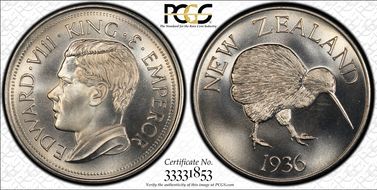 "1936" (1984) Medal FM57b Edward VIII RE CuNi MS66