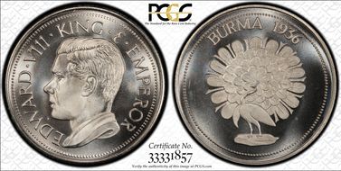 "1936" Medal FM29b Edward VIII Fantasy RE CuNi MS68