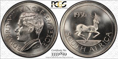 "1936" Medal FM63b Edward VIII RE MS66