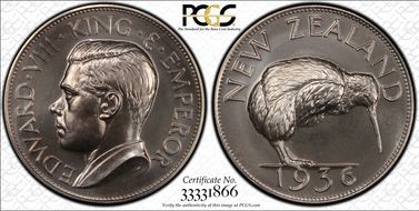 "1936" (1984) Medal FM6b Edward VIII Silver Fantasy PL67