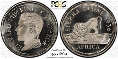 "1936" Medal FM61b Edward VIII Fantasy RE CuNi MS66