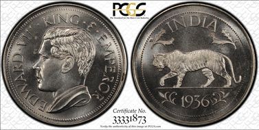 "1936" (1984) Medal FM47b Edward VIII Fantasy RE Copper-Nickel MS65