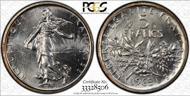 1965 5 Fr Gad-770 F-340 MS66